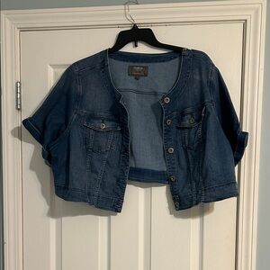 Torrid Blue Denim Cropped Jacket